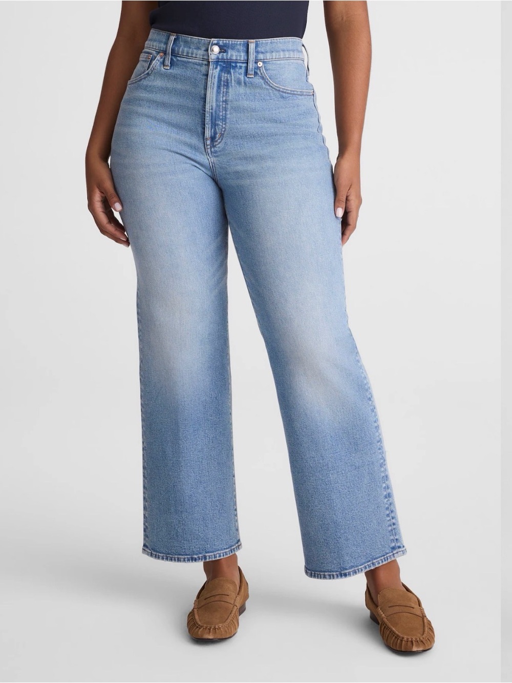 MADEWELL The Short Curvy Perfect Vintage Wide-Leg Crop Jean | Size 31 Short - Picture 3 of 13